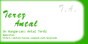 terez antal business card
